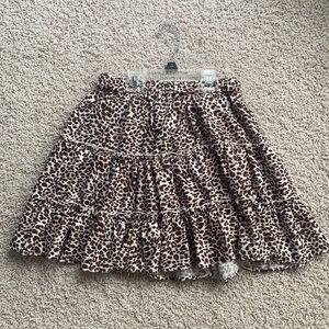 Cheetah Print Mini Skirt